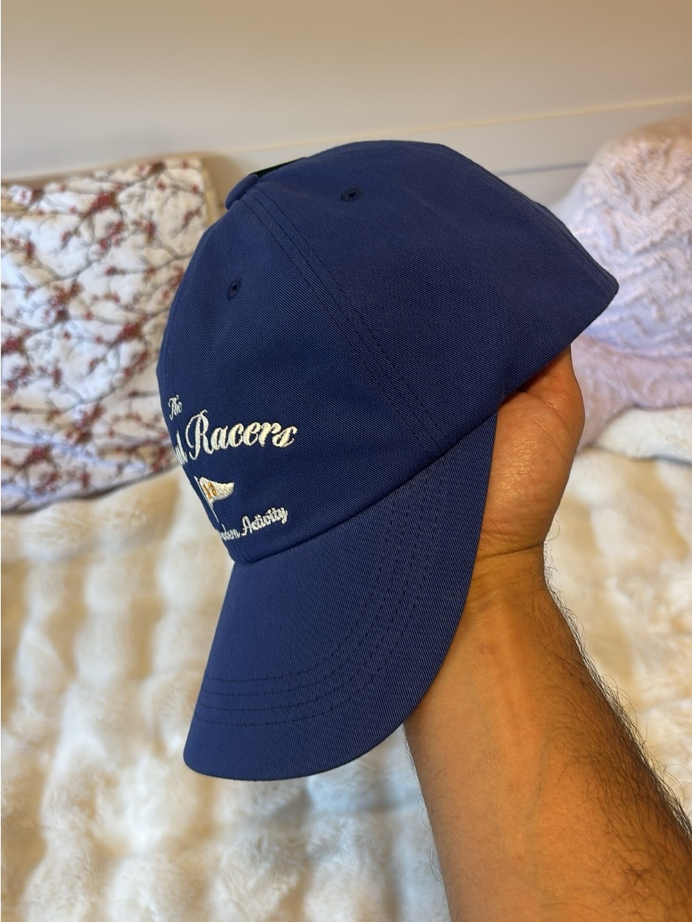 Navy 'Royal Racers' Embroidered Cap - Picture 2 of 6